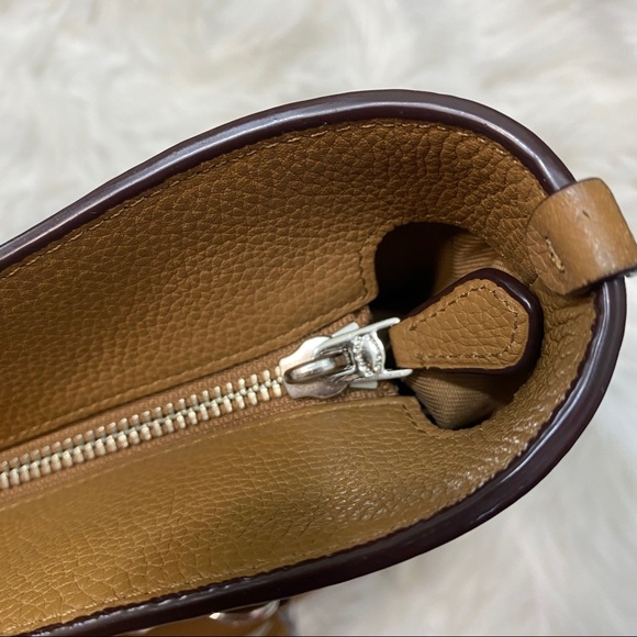 Coach Sophia Pebbled Leather Tote Bag Handbag Purse 36600 - Picture 6 of 14